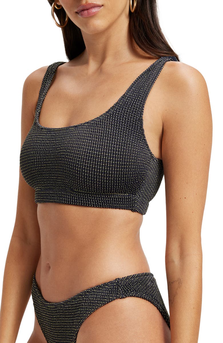 Good American Always Fits Scoop Neck Bikini Top, Alternate, color, 