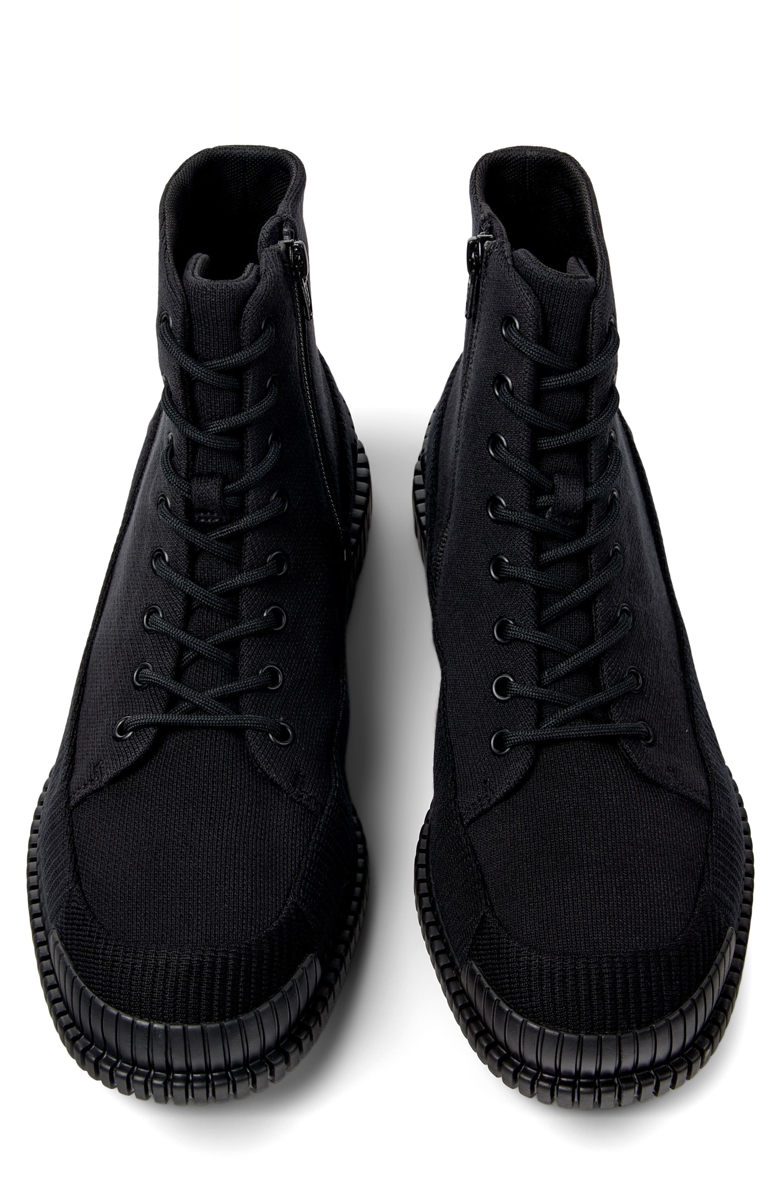 Camper Pix Combat Boot, Alternate, color, Black