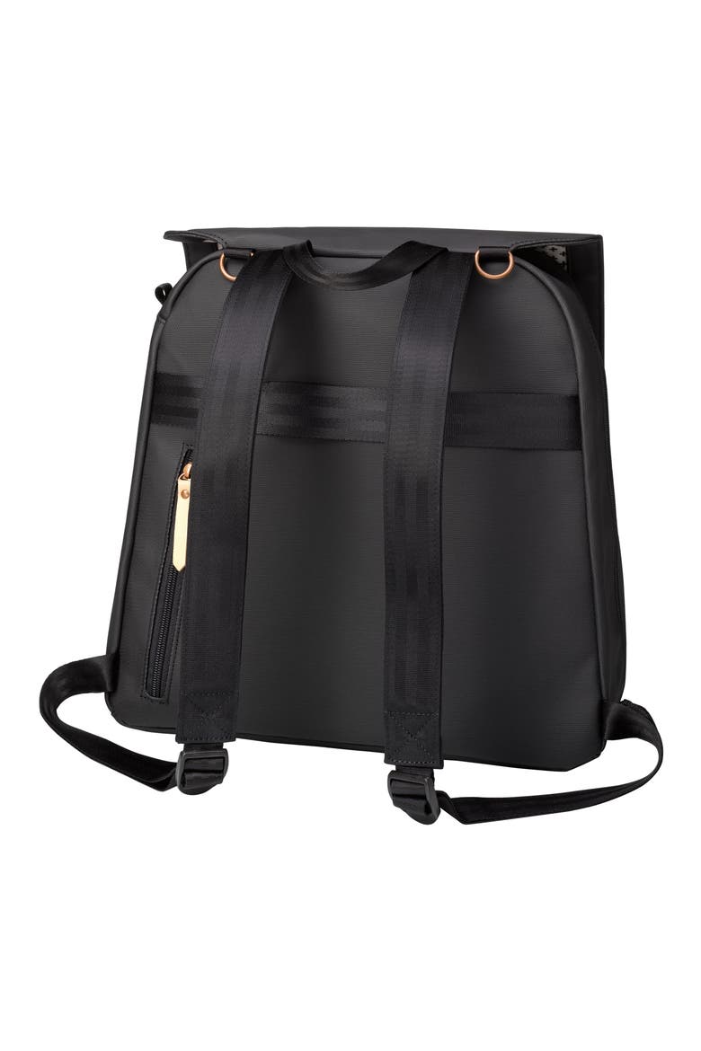 Meta Diaper Backpack, Alternate, color, BLACK MATTE LEATHER