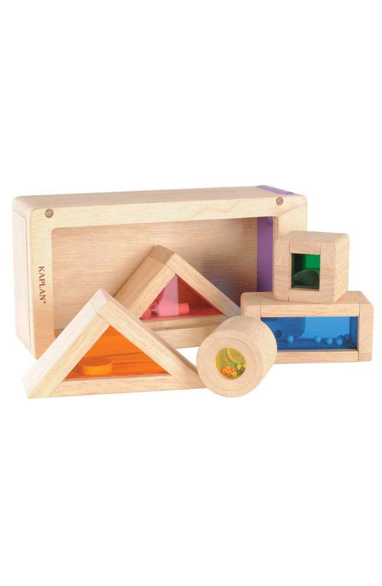 Kaplan Early Learning Company Rainbow Sound Blocks - 5 Pieces, Alternate, color, Multicolor