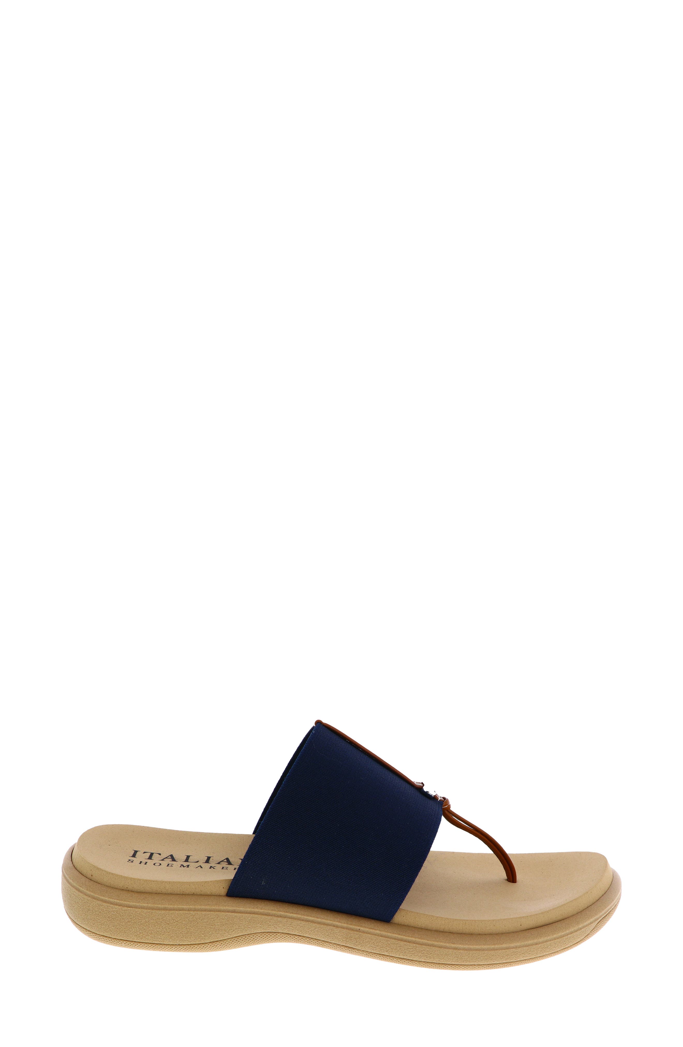 Jahzara Elastic Strap Sandal, Alternate, color, NAVY
