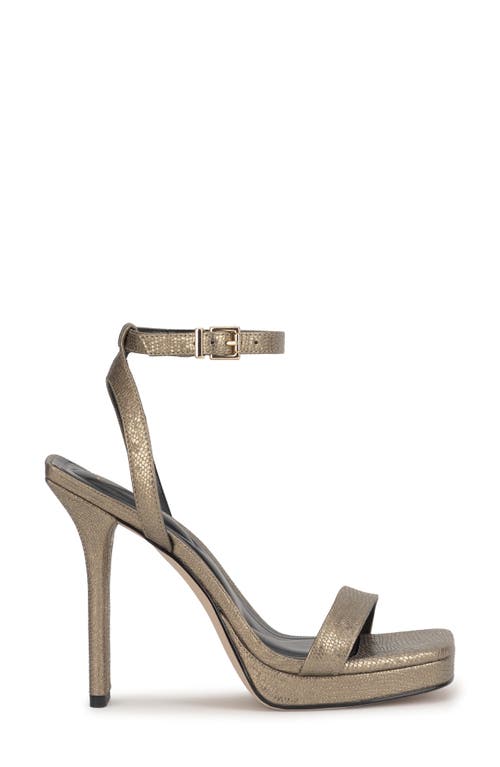 Jessica Simpson Adonia Ankle Strap Platform Sandal In Gray