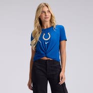 Nike Women's Nike  Blue Indianapolis Colts 2026 Rivalries Collection Classic Twist Cropped T-Shirt