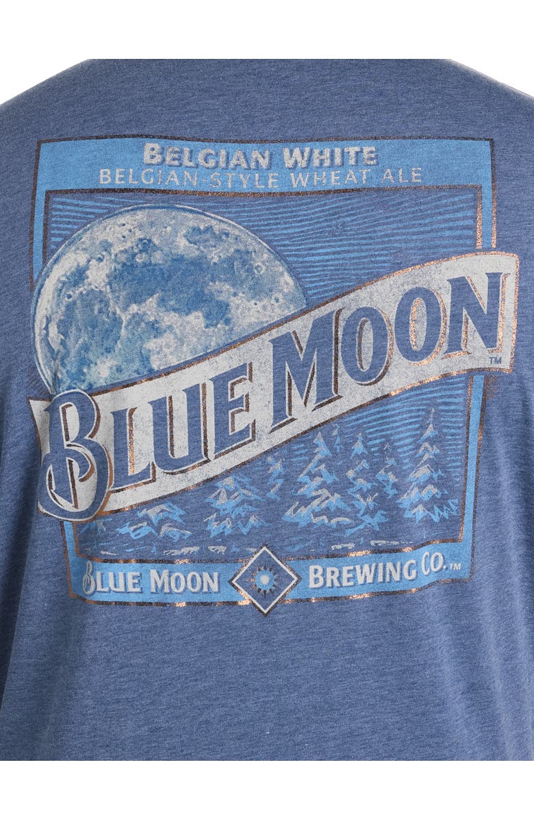 Lucky Brand Big & Tall Blue Moon Label Graphic Tee, Alternate, color, Insignia Blue