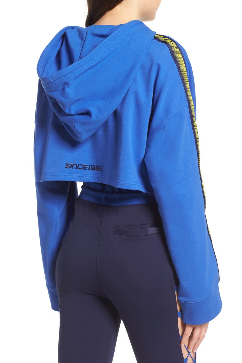 FENTY PUMA by Rihanna Hooded Crop Sweatshirt, Alternate, color, DAZZLING BLUE