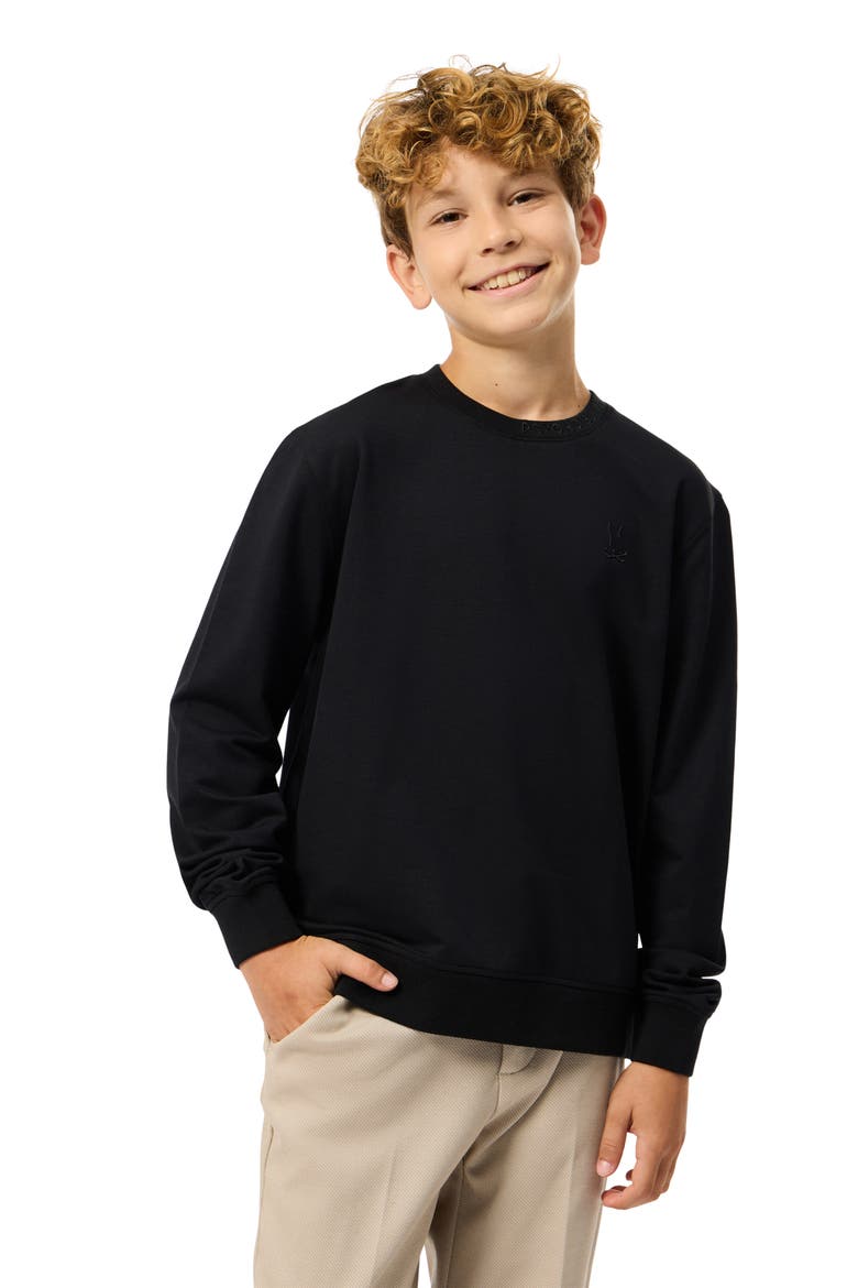 Kids' Duke Embroidered Sweatshirt, Alternate, color, BLACK