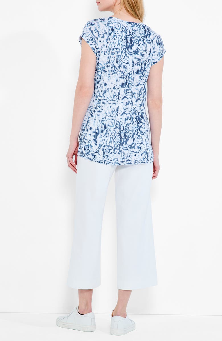 NZT by NIC+ZOE Daydream V-Neck Linen Blend T-Shirt, Alternate, color, 