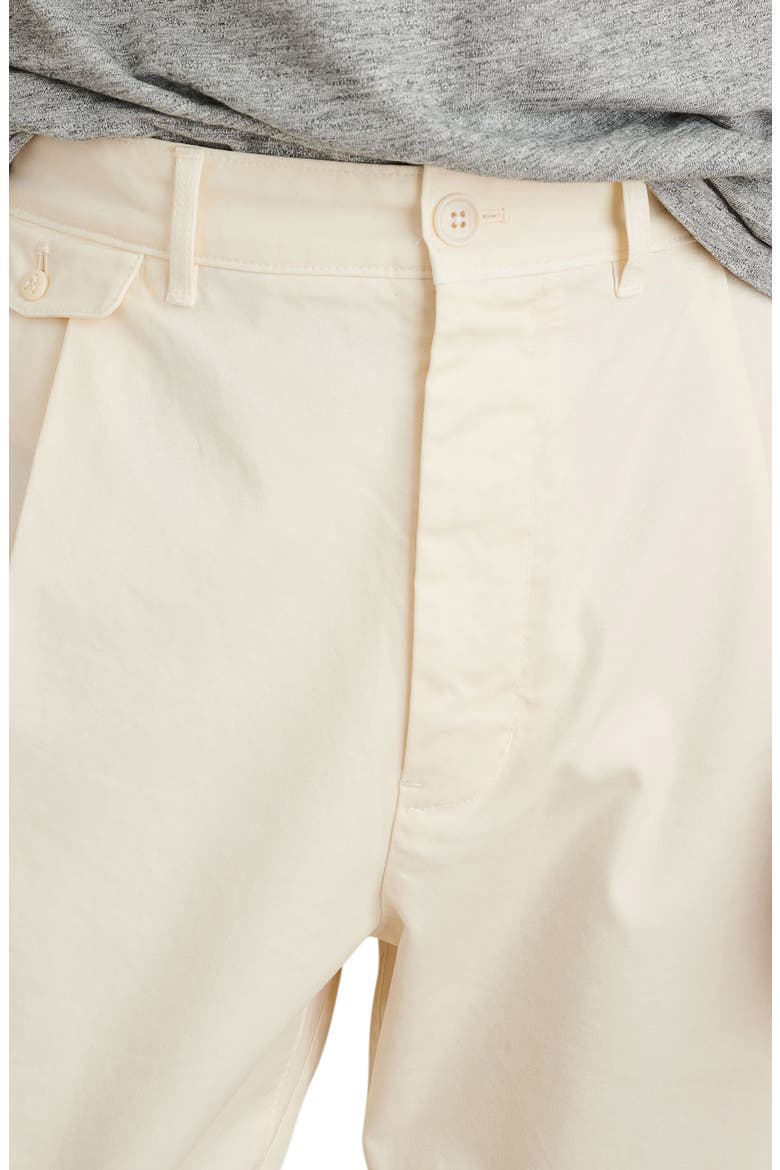 Standard Pleated Straight Leg Chinos, Alternate, color, OAT MILK