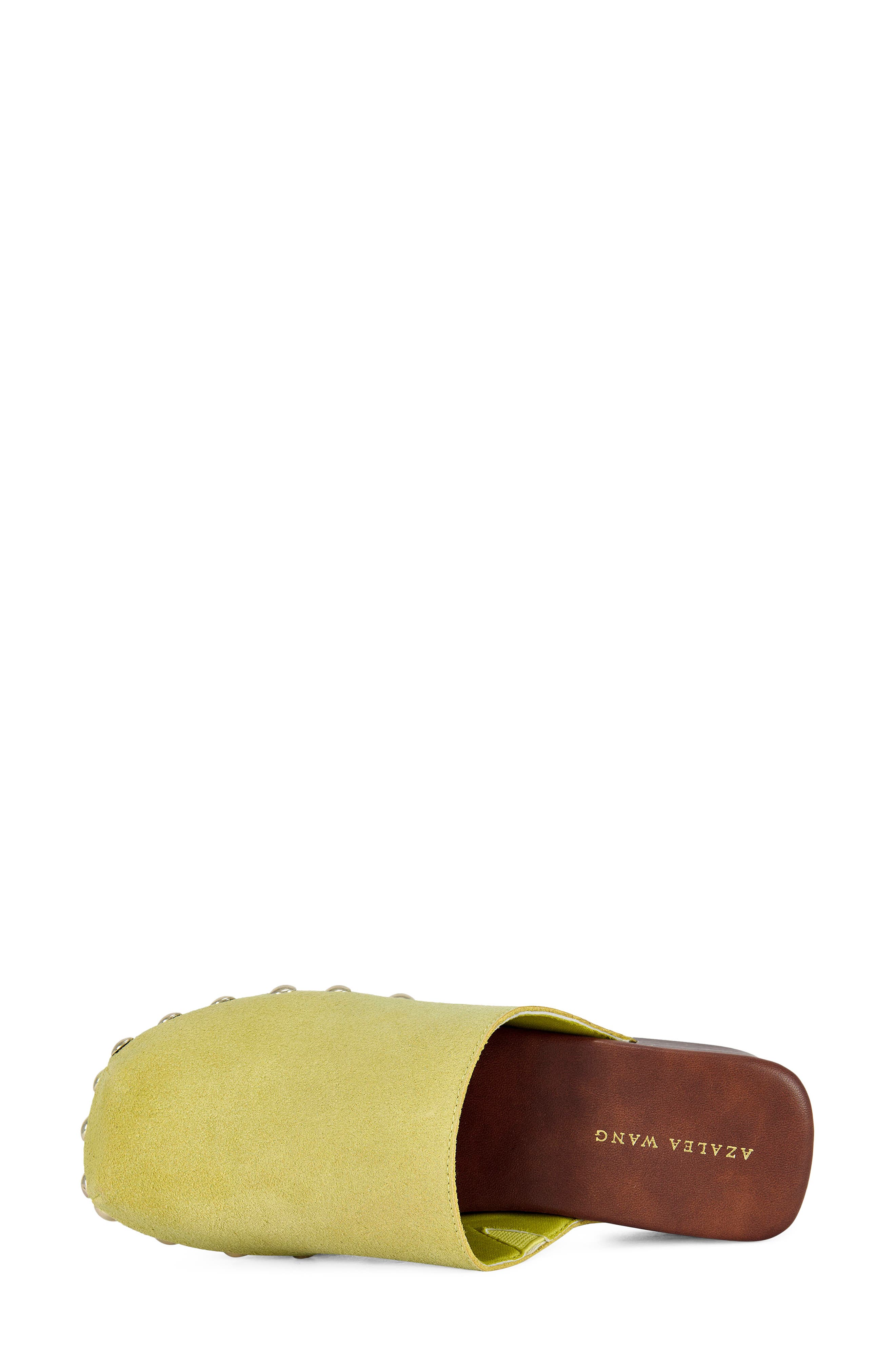 Walinda Suede Clog, Alternate, color, CITRON