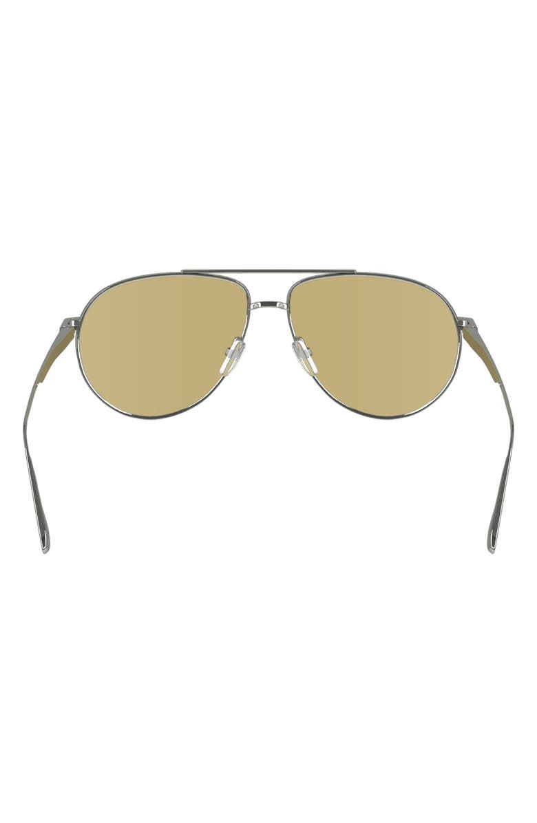 Victoria Beckham V Line 61mm Aviator Sunglasses, Alternate, color,