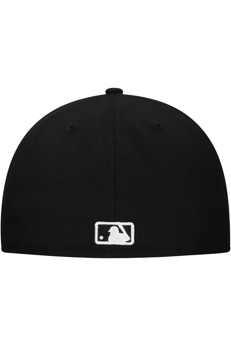 Men's New Era Black Chicago White Sox Troop Chant Camo Undervisor 59FIFTY Fitted Hat, Alternate, color, Black