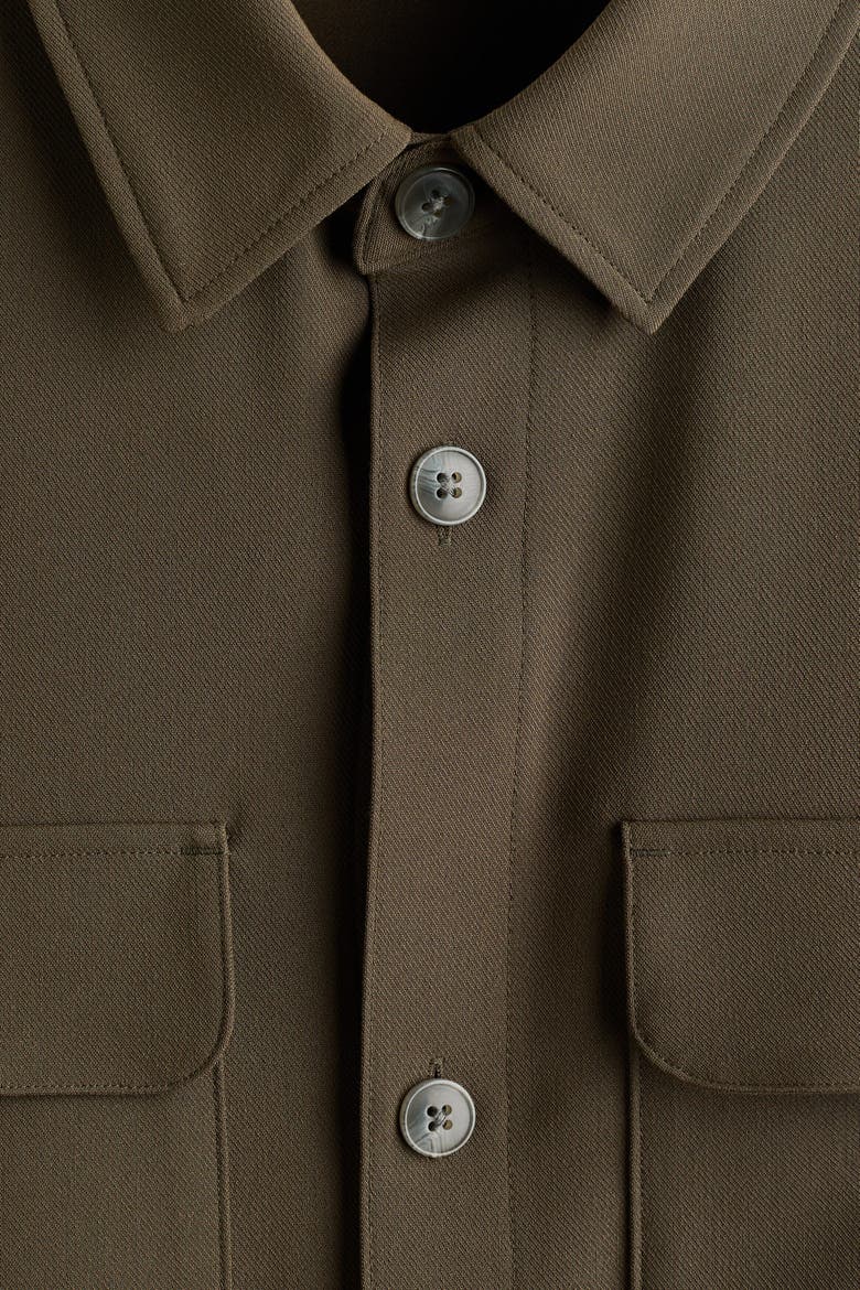 Overshirt, Alternate, color, Dark khaki green