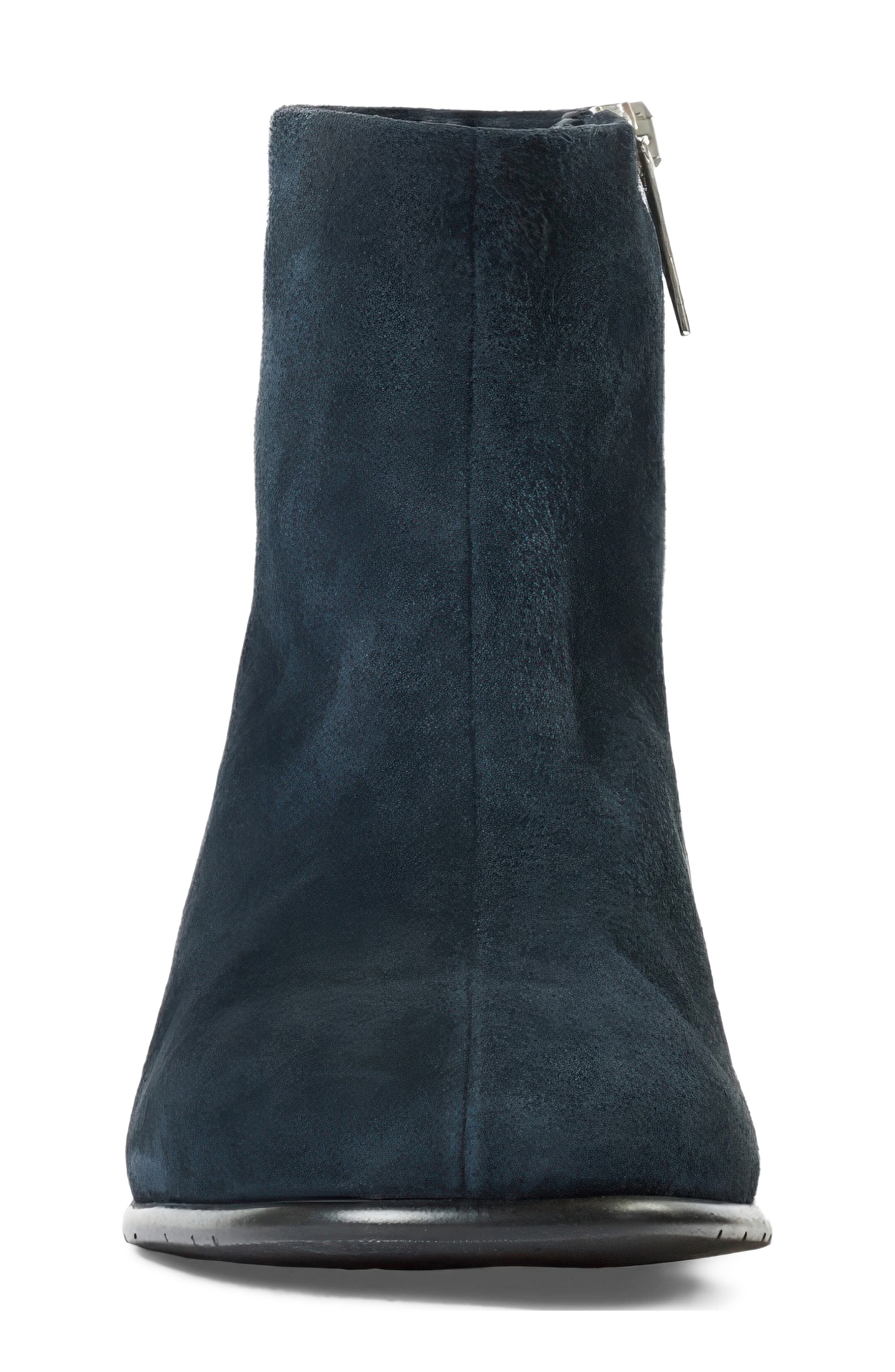 Pio Leather Bootie, Alternate, color, NAVY SUEDE