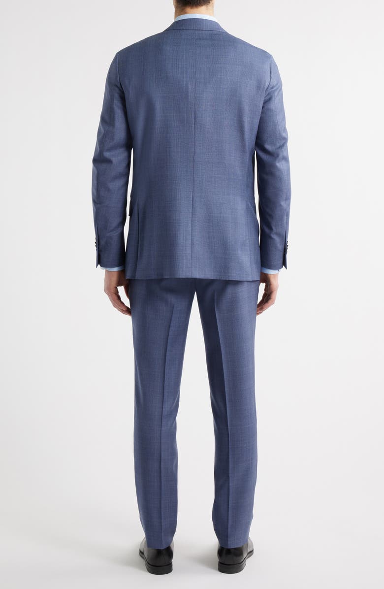 Peter Millar Hartford Classic Fit Blue Glen Check Wool Suit, Alternate, color, Medium Blue