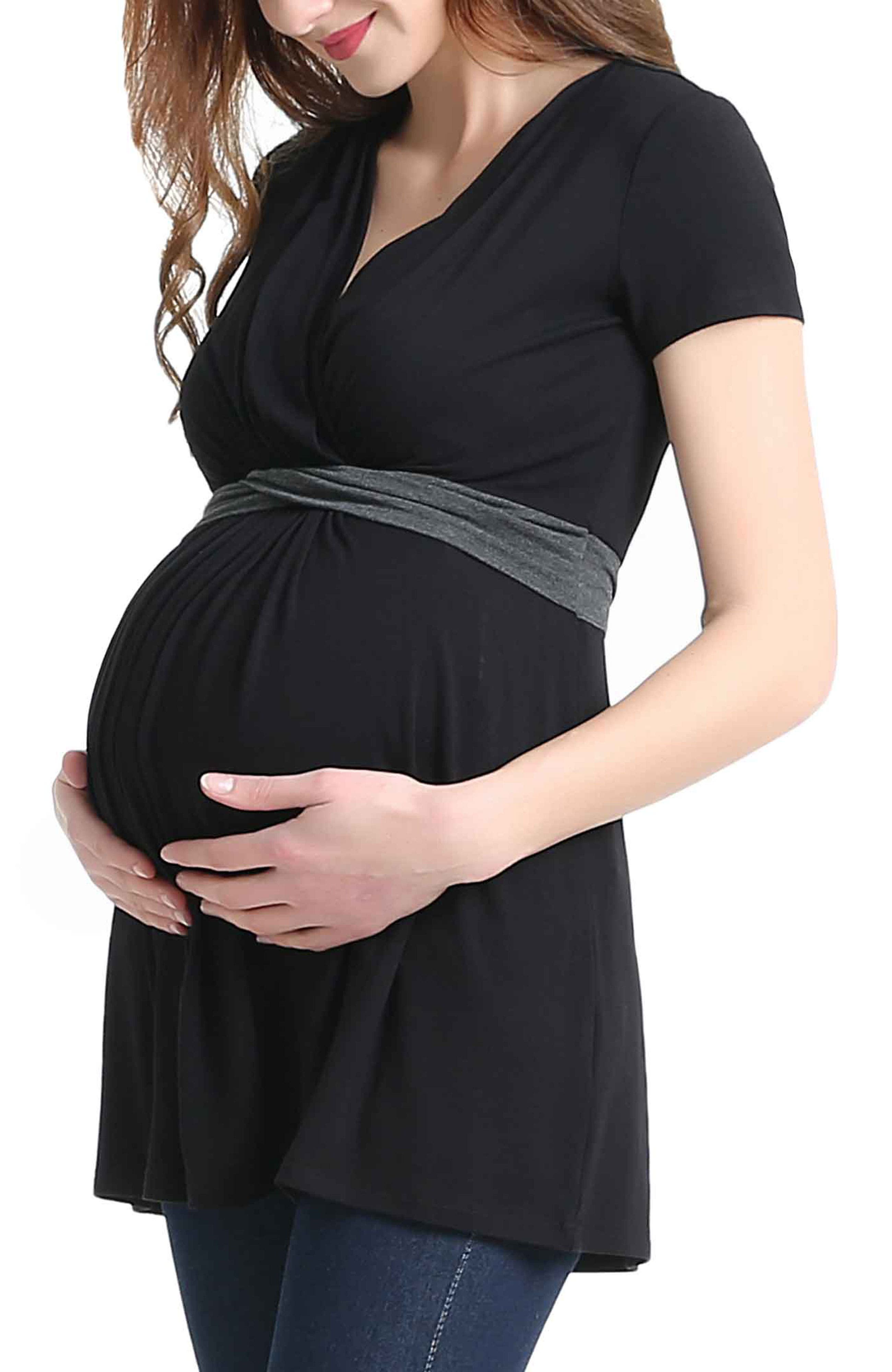 Maternity Nursing Colorblock Tunic Top - image 2