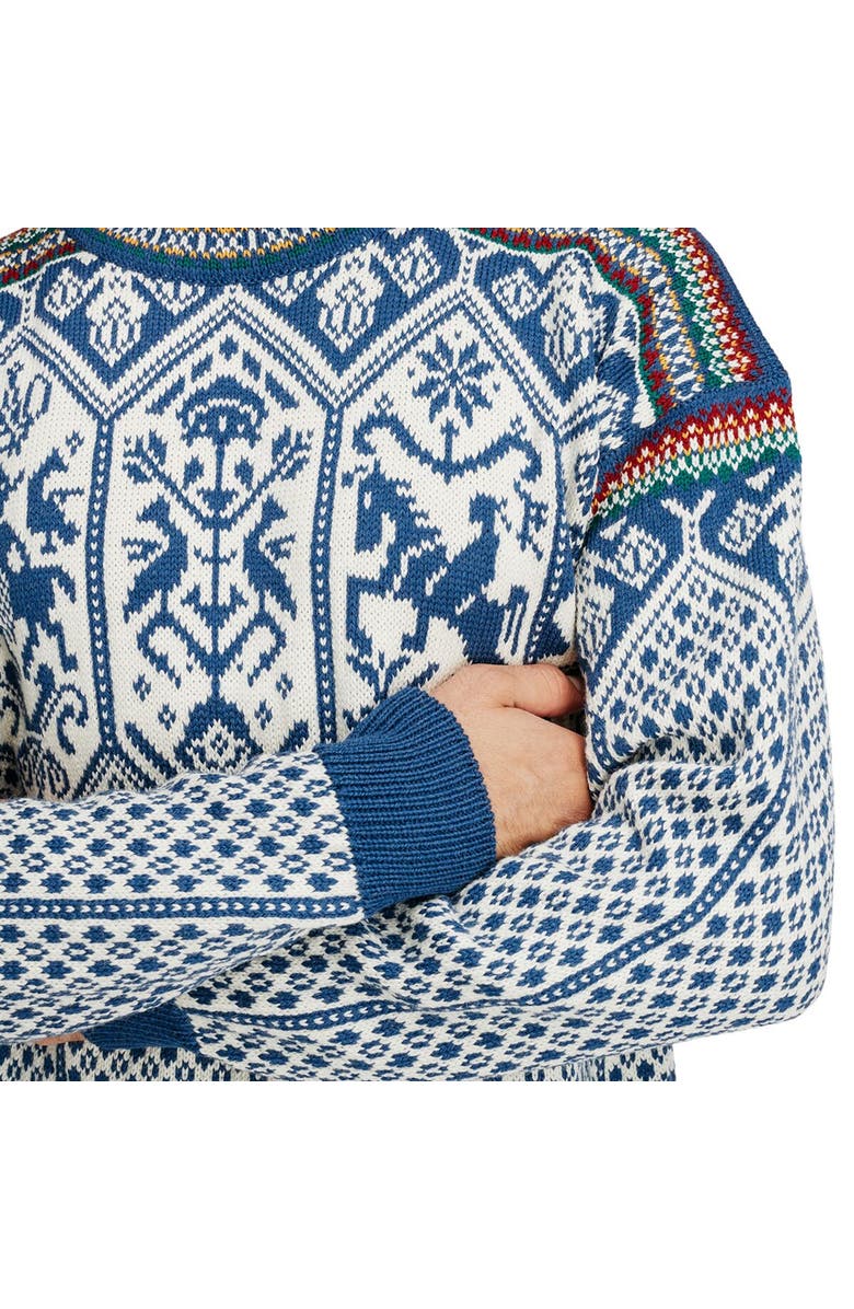 Dale of Norway 1994 Sweater - Men's, Alternate, color, Indigo/Mustard/Bottle Green