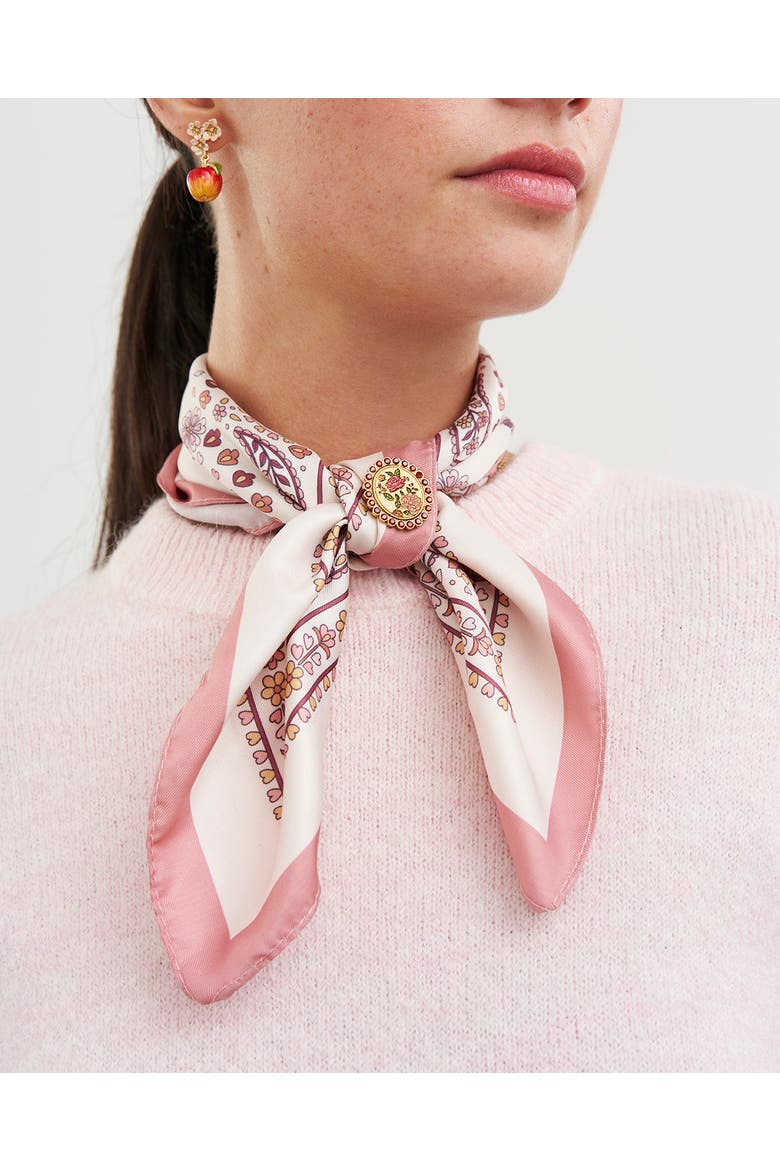 Eve Bandana Scarf, Alternate, color, Pink