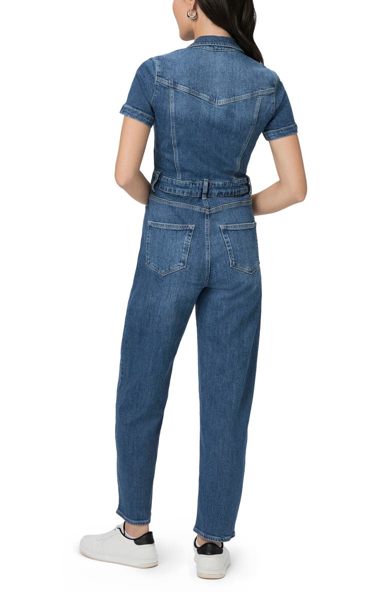 PAIGE Alexis Barrel Denim Jumpsuit, Alternate, color, 