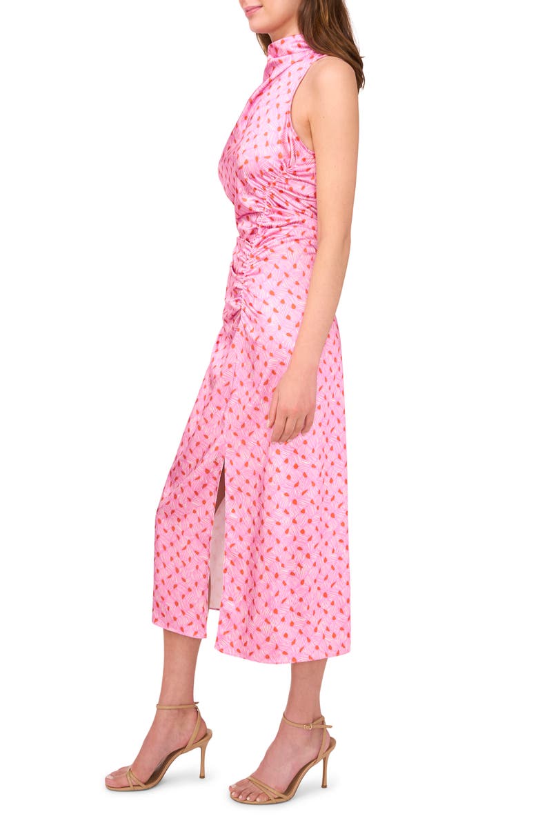 Parker The Ayla Ruched Satin Midi Dress, Alternate, color, Cashmere Rose