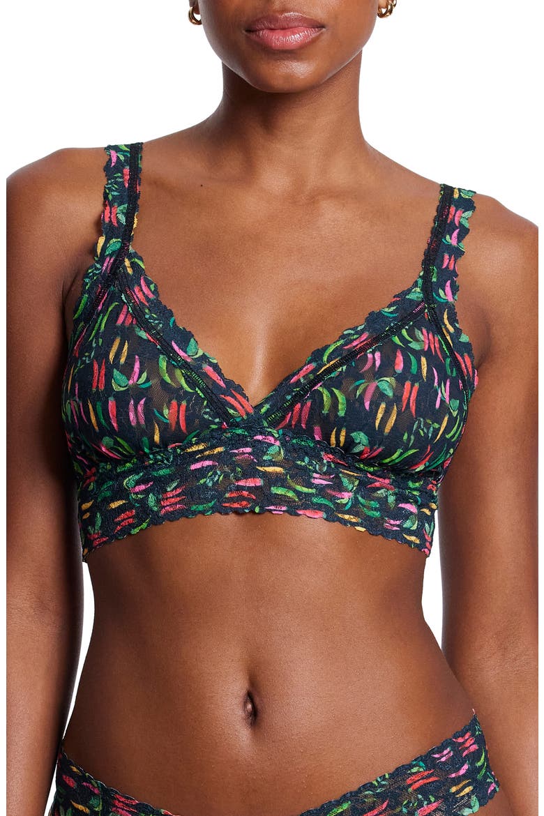 Print Lace Bralette, Main, color, EXTRA SPICE