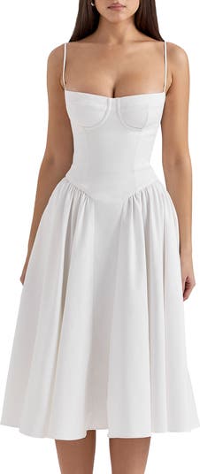 Samaria Corset Fit & Flare Dress
