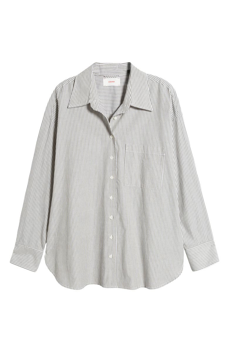 XÍRENA Sydney Stripe Cotton Button-Up Shirt, Alternate, color, 