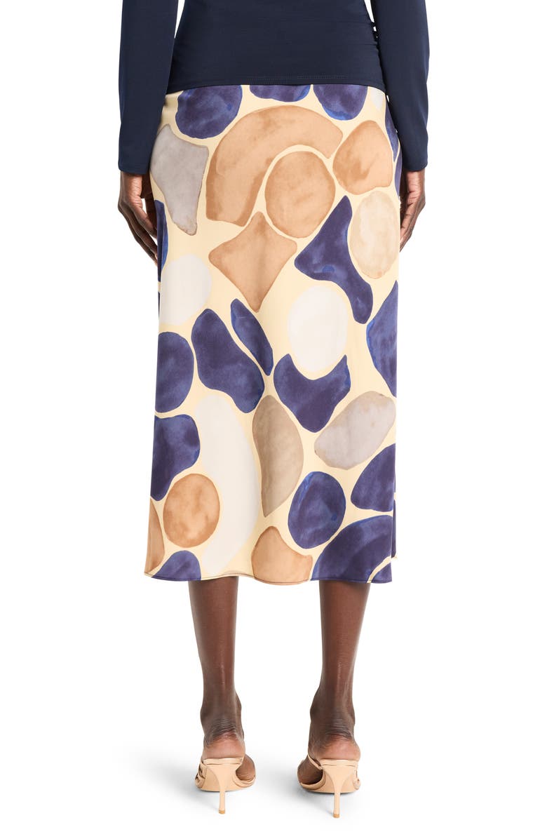 NIC+ZOE Playful Pebble Satin Bias Midi Skirt, Alternate, color, Neutral Multi