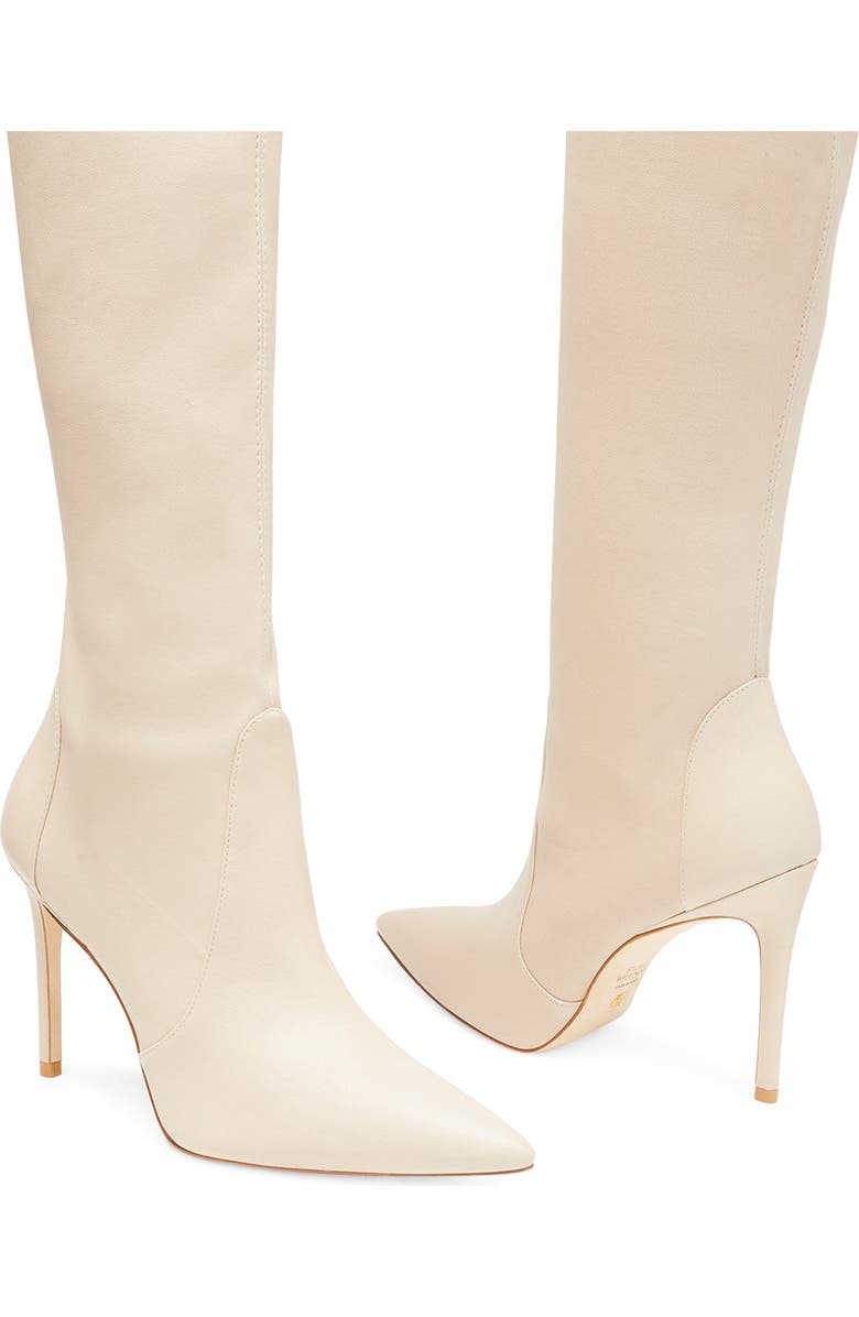 Stuart Weitzman Ultrastuart 100 Stretch Pointed Toe Over the Knee Boot, Alternate, color, Dune