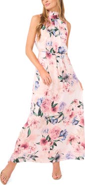 Ted Baker Floral Tie Neck Maxi Dress