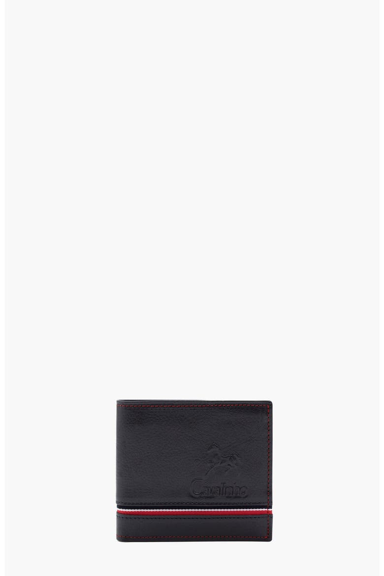 The Sailor Trifold Leather Wallet 508, Main, color, Navy