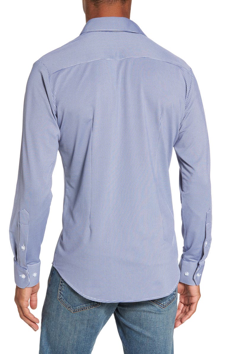 Mizzen+Main Beckett Trim Fit Gingham Shirt, Alternate, color, 