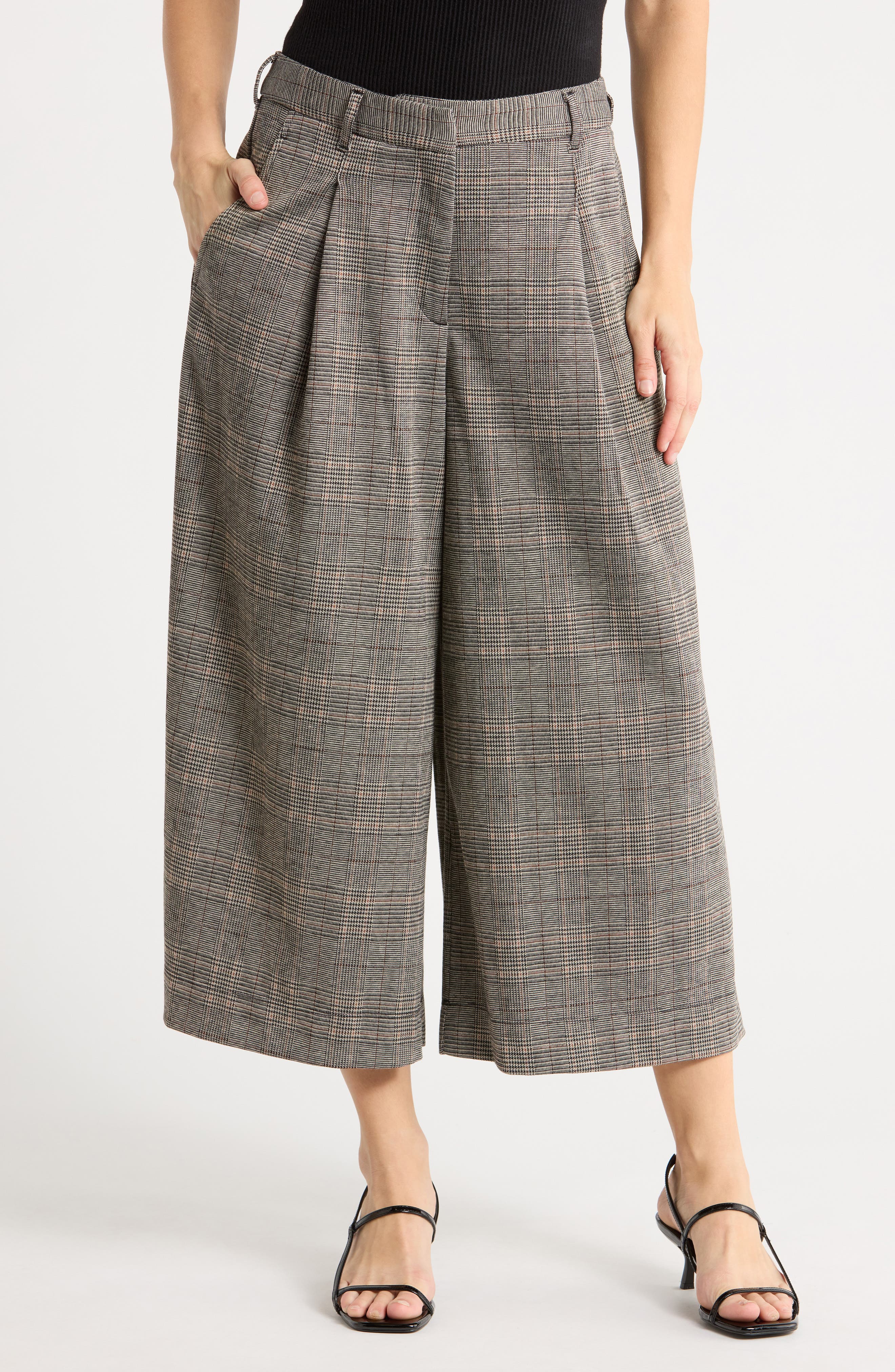 selected TAUPE/ BLACK/ RUST GLEN PLAID