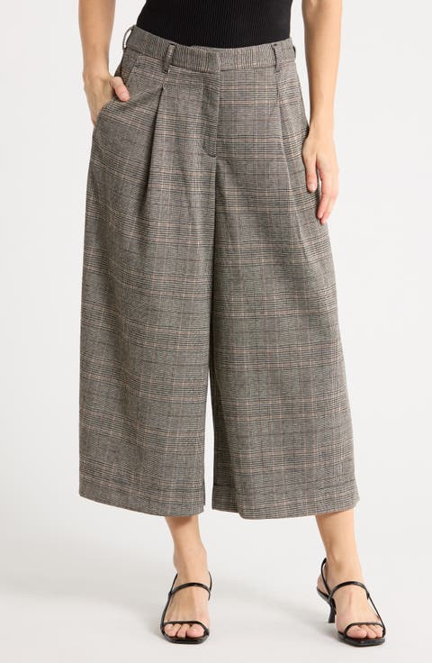 Double Knit Striped Culottes