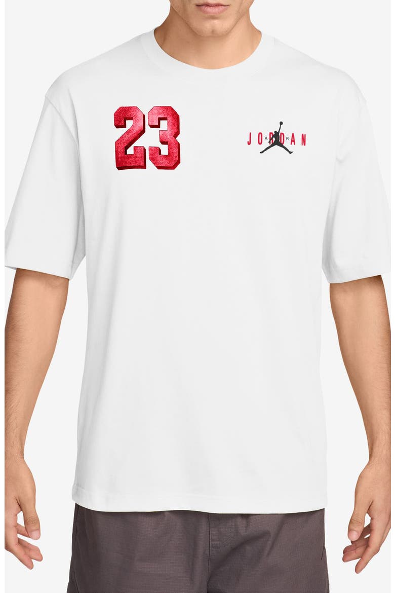 Varsity Graphic T-Shirt, Main, color, WHITE/ UNIVERSITY RED