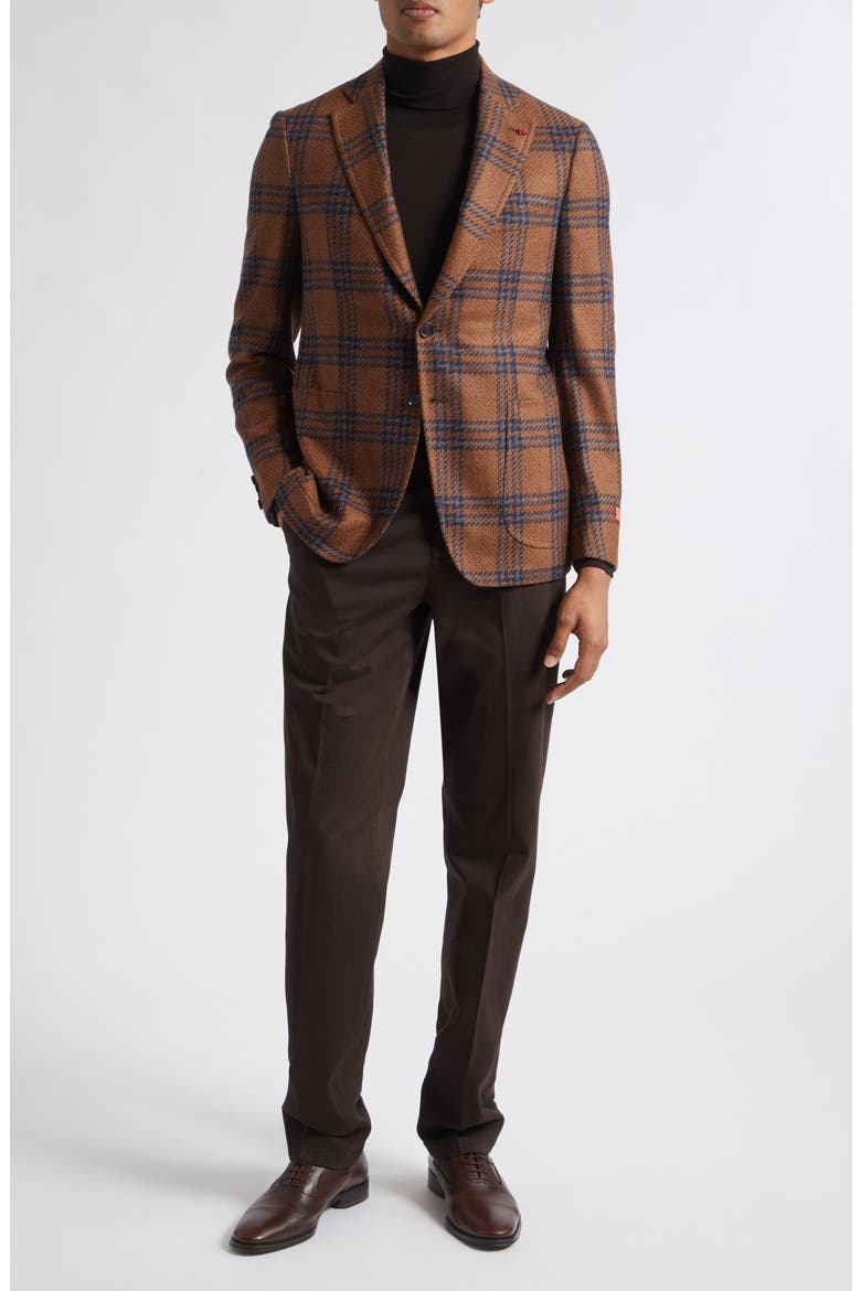 Check Donegal Tweed Sport Coat, Alternate, color, OPEN BROWN 430