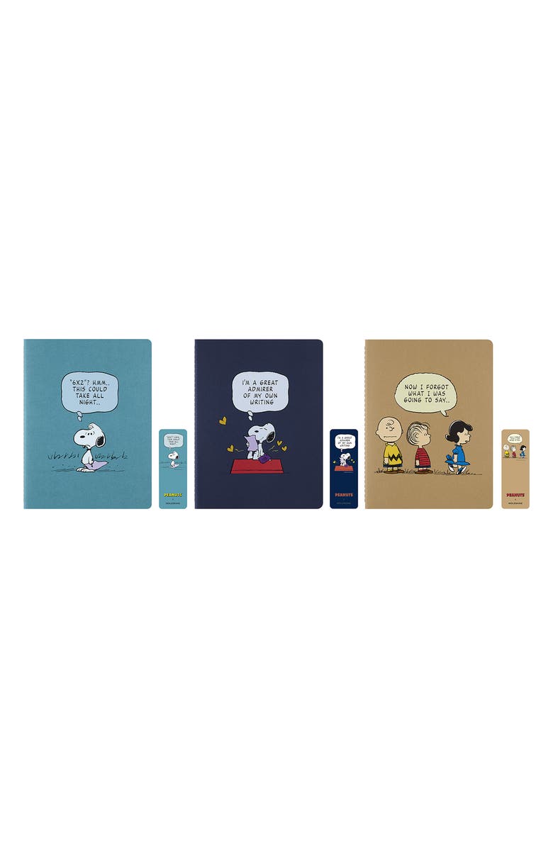 Moleskine Le Peanuts Set of 3 Extra-Large Ruled Notebooks, Alternate, color, Multicolor Pack