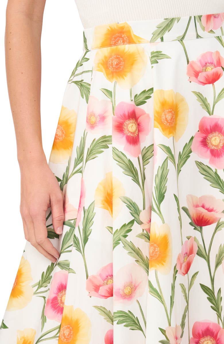 Ted Baker Ida Floral Cotton Skirt, Alternate, color,