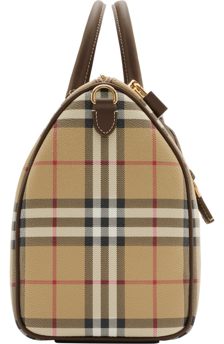 Burberry Medium Check Bowling Bag, Alternate, color,