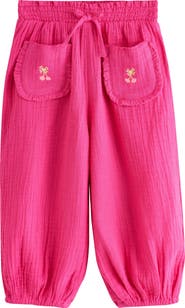 NEXT Kids' Ditsy Cotton Gauze Pants
