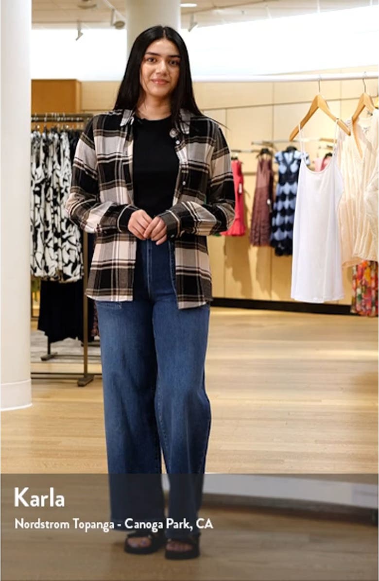 Plaid Flannel Button-Up Shirt, sales video thumbnail