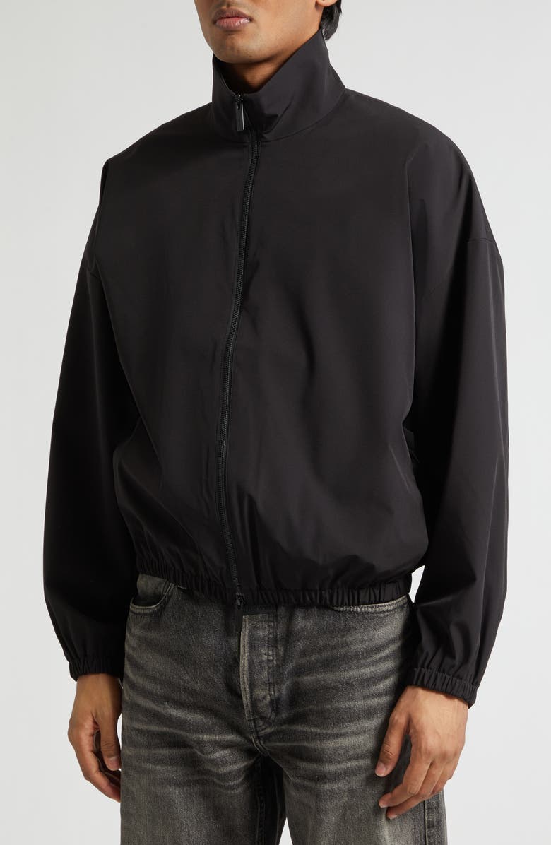 Fear of God Relaxed Track Jacket, Alternate, color, Black Black