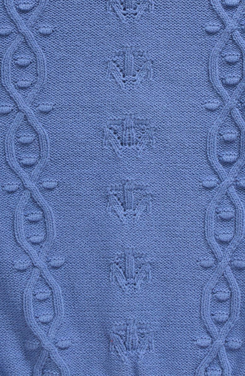 Nordstrom Kids' Ruffle Shoulder Crewneck Sweater, Alternate, color, 