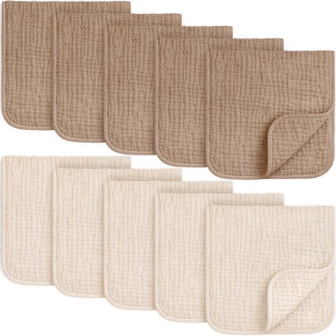 10-Pack Lyra Muslin Burp Cloths