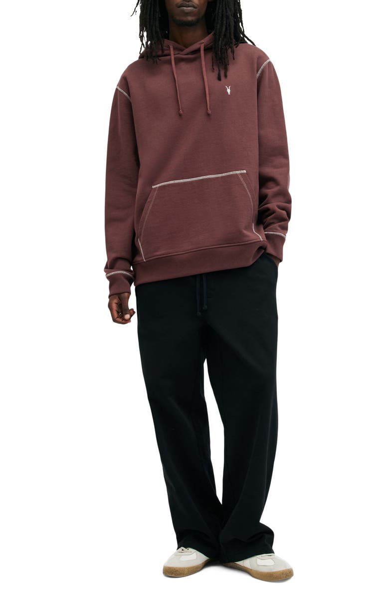 AllSaints Amir Oversize Pullover Hoodie, Alternate, color,