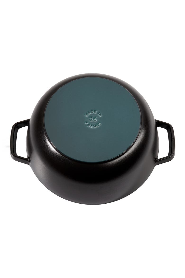 5-Quart Enameled Cast Iron Cocotte, Alternate, color, MATTE BLACK
