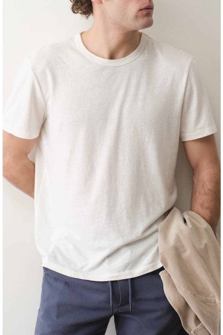 Relaxed Hemp Cotton T-Shirt, Alternate, color, WHITE