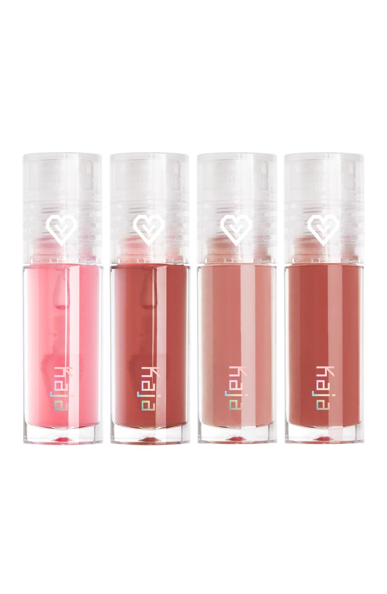 Kaja Mini Kises Juicy Glass Lip Oil Set $39 Value, Alternate, color, 
