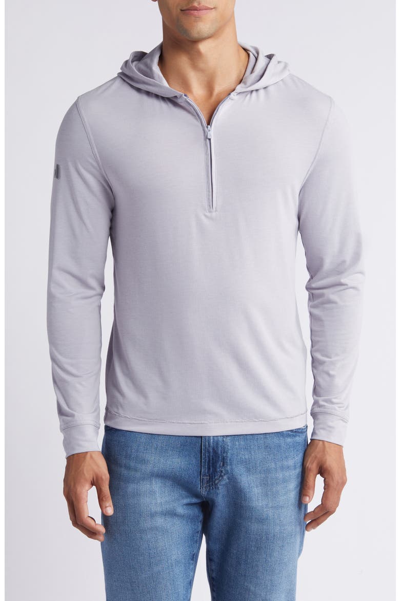 Nicklaus Performance Quarter Zip Hoodie, Main, color, SEAL