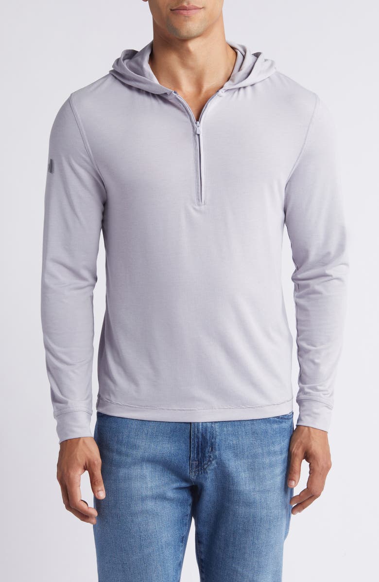 johnnie-O Nicklaus Performance Quarter Zip Hoodie, Main, color, 