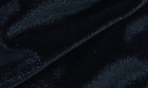 Topshop Ruched Velvet Shoulder Bag In Black